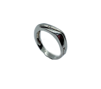 Anneau Gioie Gobbo Homme Anello Uomo in Or blanc Diamante 0.02 Ct ANOB56BR002 - ANOB56BR002